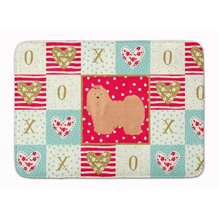 Carolines Treasures 19 x 27 in. Lhasa Apso No.1 Love Machine Washable Memory Foam Mat CK5856RUG